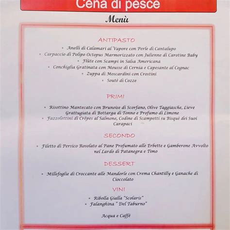 il riccio menu.